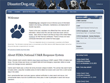 Tablet Screenshot of disasterdog.org